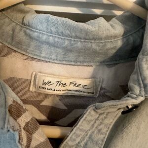 We The Free button down top